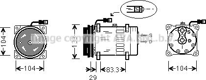 Ava Quality Cooling DFK025 - Compresseur, climatisation cwaw.fr