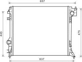 Ava Quality Cooling DN2416 - Radiateur, refroidissement du moteur cwaw.fr