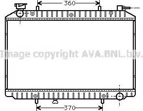 Ava Quality Cooling DN 2155 - Radiateur, refroidissement du moteur cwaw.fr