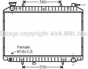 Ava Quality Cooling DN 2156 - Radiateur, refroidissement du moteur cwaw.fr