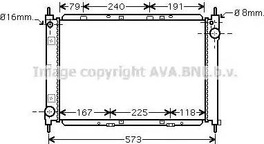 Ava Quality Cooling DN2261 - Radiateur, refroidissement du moteur cwaw.fr