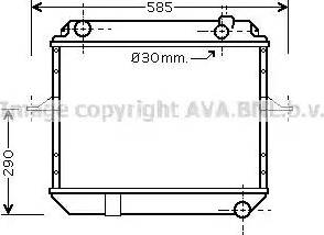 Ava Quality Cooling DN 2230 - Radiateur, refroidissement du moteur cwaw.fr