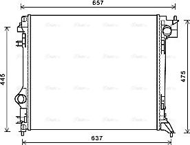 Ava Quality Cooling DNA2416 - Radiateur, refroidissement du moteur cwaw.fr