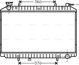 Ava Quality Cooling DNA2155 - Radiateur, refroidissement du moteur cwaw.fr