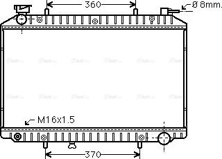 Ava Quality Cooling DNA2173 - Radiateur, refroidissement du moteur cwaw.fr