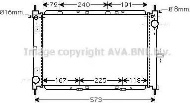 Ava Quality Cooling DNA2260 - Radiateur, refroidissement du moteur cwaw.fr