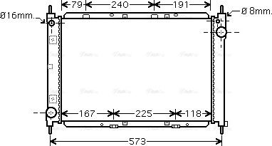 Ava Quality Cooling DNA2261 - Radiateur, refroidissement du moteur cwaw.fr