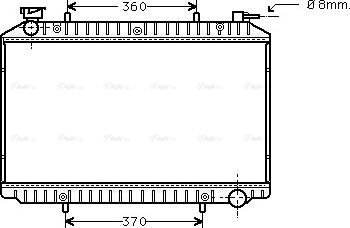 Ava Quality Cooling DNA2206 - Radiateur, refroidissement du moteur cwaw.fr