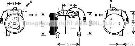 Ava Quality Cooling DN K004 - Compresseur, climatisation cwaw.fr