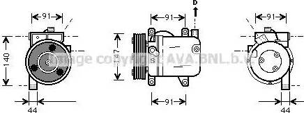 Ava Quality Cooling DN K002 - Compresseur, climatisation cwaw.fr