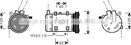 Ava Quality Cooling DNK191 - Compresseur, climatisation cwaw.fr