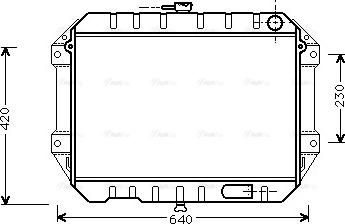 Ava Quality Cooling DU 2027 - Radiateur, refroidissement du moteur cwaw.fr