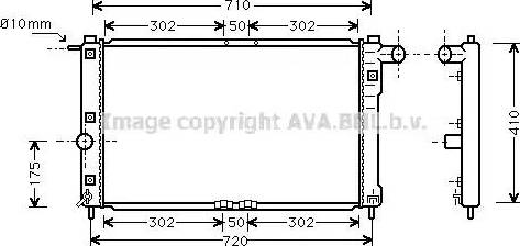 Ava Quality Cooling DW 2009 - Radiateur, refroidissement du moteur cwaw.fr