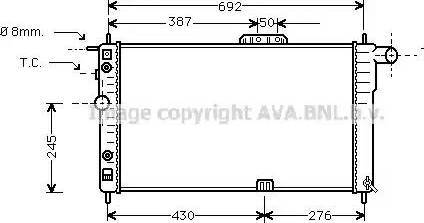 Ava Quality Cooling DW 2002 - Radiateur, refroidissement du moteur cwaw.fr