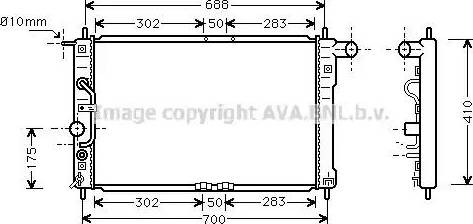 Ava Quality Cooling DW 2015 - Radiateur, refroidissement du moteur cwaw.fr