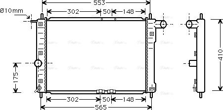 Ava Quality Cooling DW 2039 - Radiateur, refroidissement du moteur cwaw.fr