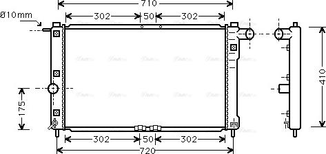 Ava Quality Cooling DWA2009 - Radiateur, refroidissement du moteur cwaw.fr