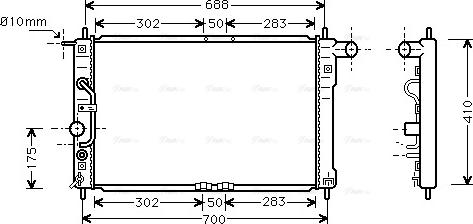 Ava Quality Cooling DWA2015 - Radiateur, refroidissement du moteur cwaw.fr