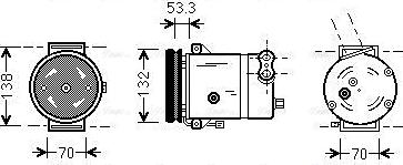 Ava Quality Cooling DWAK018 - Compresseur, climatisation cwaw.fr