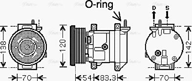 Ava Quality Cooling DWAK071 - Compresseur, climatisation cwaw.fr