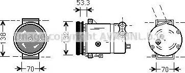 Ava Quality Cooling DW K018 - Compresseur, climatisation cwaw.fr