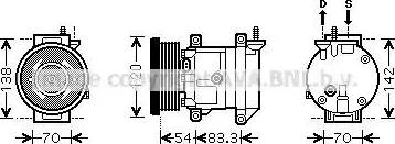 Ava Quality Cooling DW K071 - Compresseur, climatisation cwaw.fr