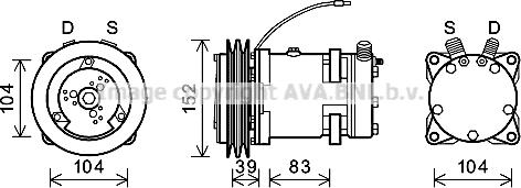 Ava Quality Cooling DZK013 - Compresseur, climatisation cwaw.fr