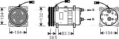 Ava Quality Cooling DZAK017 - Compresseur, climatisation cwaw.fr