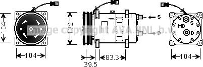 Ava Quality Cooling DZK017 - Compresseur, climatisation cwaw.fr