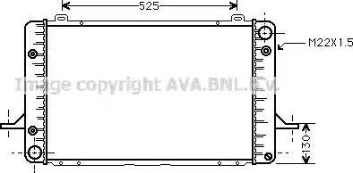 Ava Quality Cooling FD 2053 - Radiateur, refroidissement du moteur cwaw.fr