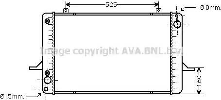 Ava Quality Cooling FD 2034 - Radiateur, refroidissement du moteur cwaw.fr