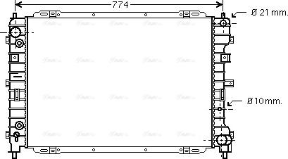 Ava Quality Cooling FD 2345 - Radiateur, refroidissement du moteur cwaw.fr