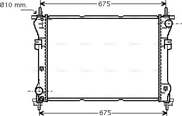 Ava Quality Cooling FD 2319 - Radiateur, refroidissement du moteur cwaw.fr