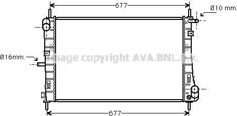 Ava Quality Cooling FD 2338 - Radiateur, refroidissement du moteur cwaw.fr