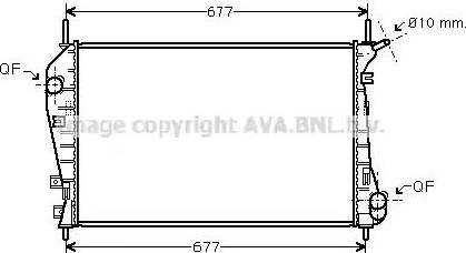 Ava Quality Cooling FD 2337 - Radiateur, refroidissement du moteur cwaw.fr