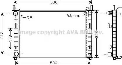 Ava Quality Cooling FD 2326 - Radiateur, refroidissement du moteur cwaw.fr