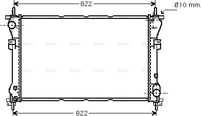 Ava Quality Cooling FD 2320 - Radiateur, refroidissement du moteur cwaw.fr