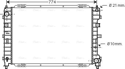 Ava Quality Cooling FD 2375 - Radiateur, refroidissement du moteur cwaw.fr