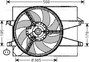 Ava Quality Cooling FD 7541 - Ventilateur, refroidissement du moteur cwaw.fr