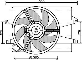 Ava Quality Cooling FD 7553 - Ventilateur, refroidissement du moteur cwaw.fr