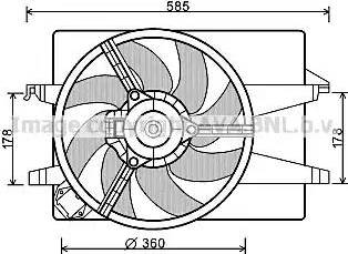 Ava Quality Cooling FD 7552 - Ventilateur, refroidissement du moteur cwaw.fr