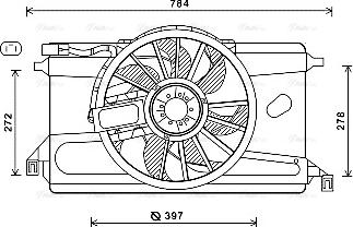 Ava Quality Cooling FD7562 - Ventilateur, refroidissement du moteur cwaw.fr