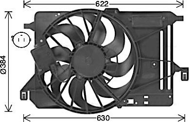 Ava Quality Cooling FD7685 - Ventilateur, refroidissement du moteur cwaw.fr