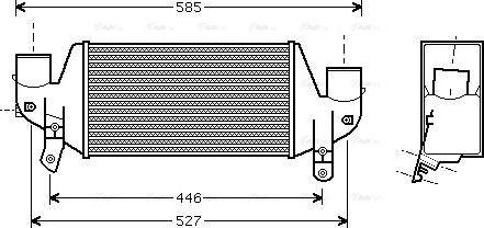 Ava Quality Cooling FDA4313 - Intercooler, échangeur cwaw.fr