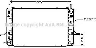 Ava Quality Cooling FDA2138 - Radiateur, refroidissement du moteur cwaw.fr