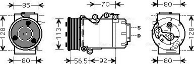 Ava Quality Cooling FDAK497 - Compresseur, climatisation cwaw.fr