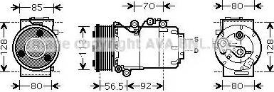 Ava Quality Cooling FDK497 - Compresseur, climatisation cwaw.fr