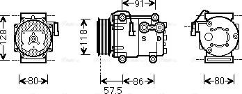 Ava Quality Cooling FDAK451 - Compresseur, climatisation cwaw.fr