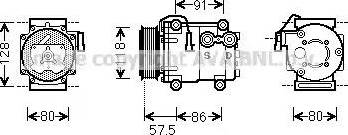 Ava Quality Cooling FDK451 - Compresseur, climatisation cwaw.fr