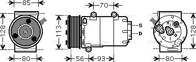 Ava Quality Cooling FDAK416 - Compresseur, climatisation cwaw.fr